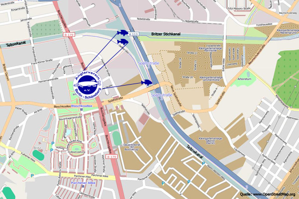 Pachtgewässer Anglerverein Berlin-Schöneberg e.V. bei www.OpenStreetMap.org